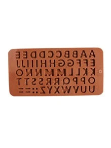 Molde silicon letras